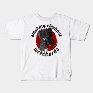 Smoking Elephant Wreckords Original Kids T-Shirt